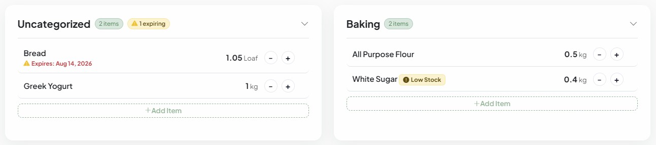Tamiana Pantry Example